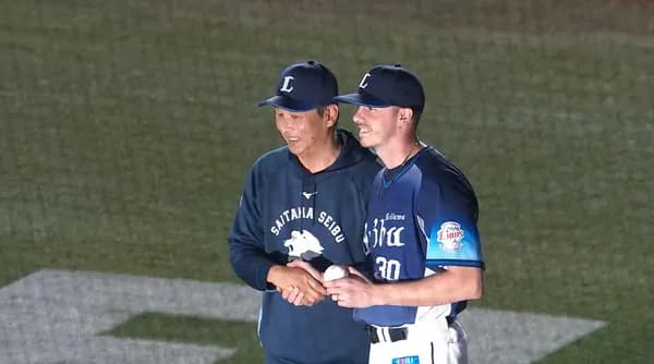 西武ワイナンス、来日初登板で初勝利！