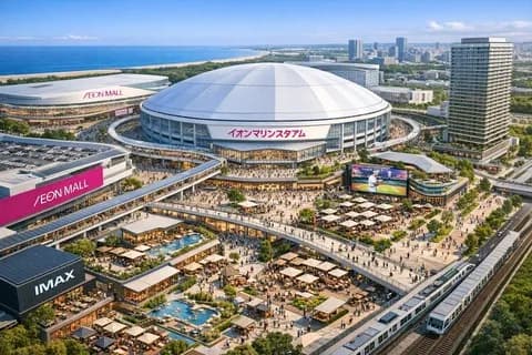 ロッテの新球場、1200億円かけてゴルフ場や温泉や水上バスの船着き場まである化物ボールパークにするもよう（アサ芸）