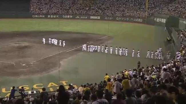 昨日地方球場で行われた阪神中日戦の観客数。倉敷マスカットスタジアム30,451人