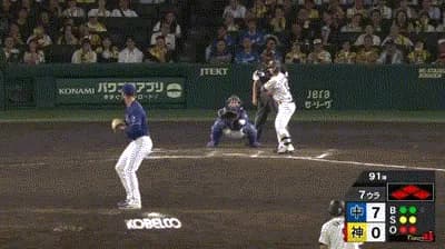【阪神対中日11回戦】阪神、７回裏に坂本、嶋村、中野の連続タイムリーで４点返し３点差に迫る！！！！！