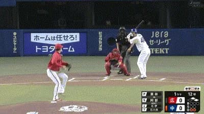 【中日対広島8回戦】中日、初回2アウト一二塁から阿部のタイムリーで先制！！！！！！！！！！！！