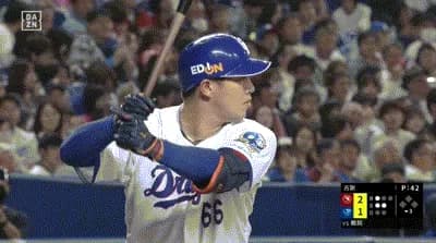 【中日対楽天2回戦】中日・鵜飼、楽天・古謝から第４号同点ソロホームラン！！！！！！！！！！！！！！