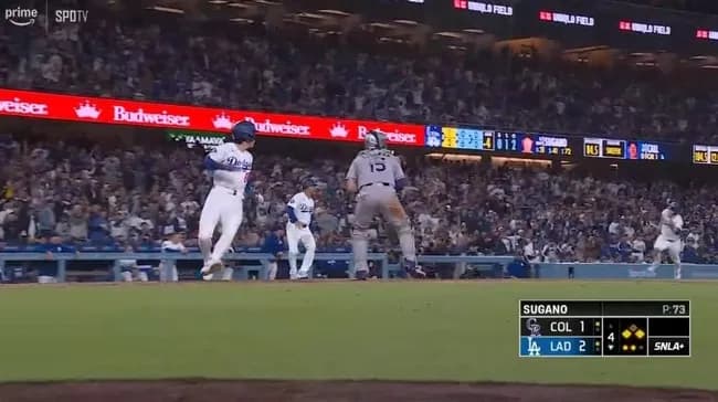 大谷翔平に援護点！４回裏２アウト二三塁からコールのタイムリーで１点追加！リードを再び２点に広げる！！！！！！！！！！