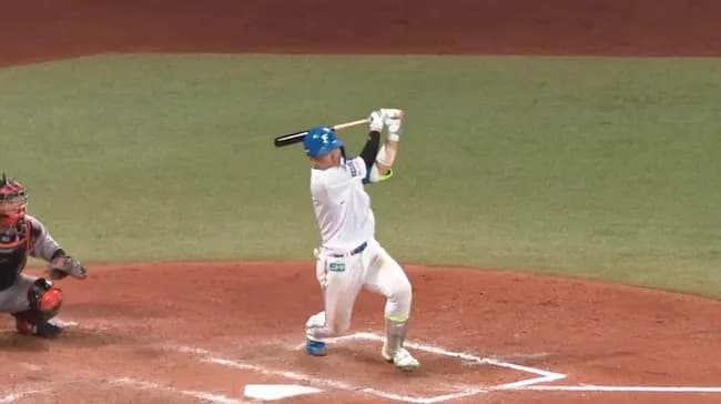 【日本ハム対巨人2回戦】日本ハム・郡司、巨人・大勢から第４号ソロホームラン！２点差に迫る！！！！！！！！！！！！