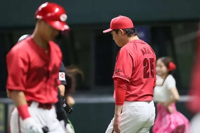 広島カープ5連敗。最下位と0.5ゲーム差