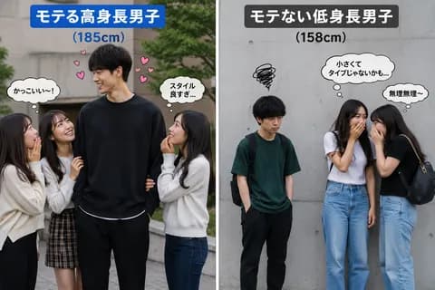 【チビ悲報】男は結局身長だという風潮、徐々に広まりだすwwwwww