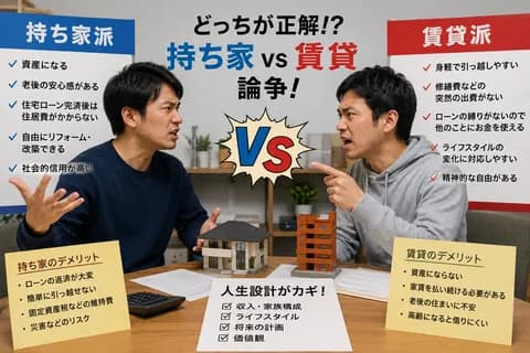 【悲報】持ち家vs賃貸論争、持ち家派の圧勝で終結wwwww