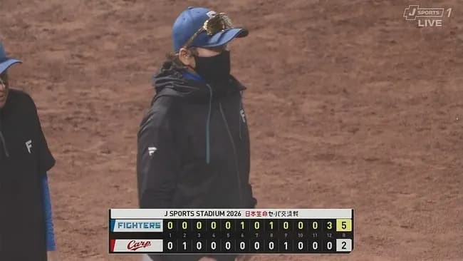 【広島対日本ハム2回戦】日本ハムが延長12回の激闘制す　山県秀が決勝二塁打　二刀流出場の柴田獅子は４回１失点