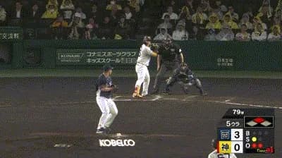【阪神対西武2回戦】阪神、５回裏２アウト二塁から代打・嶋村のタイムリーで２点差に迫る！！！！！！！