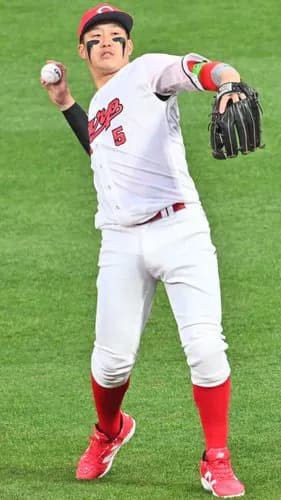 【謎】広島・小園海斗さん、50試合経過しても全然上向いてこない・・・・・・・・・