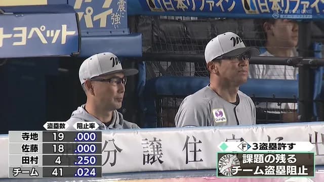 12球団の被盗塁数、ロッテが独走状態wwwwww