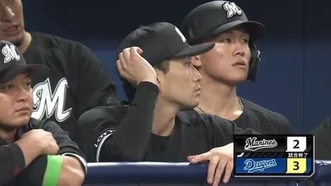 6月6日 中日3-2ロッテ 先発小島が初回から失点許し5回2失点、中盤追いつくもすぐさま勝ち越し許し敗戦し3連勝ならず