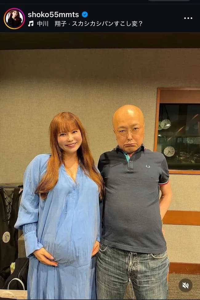 【朗報】中川翔子さん、いよいよお腹が大きくなる