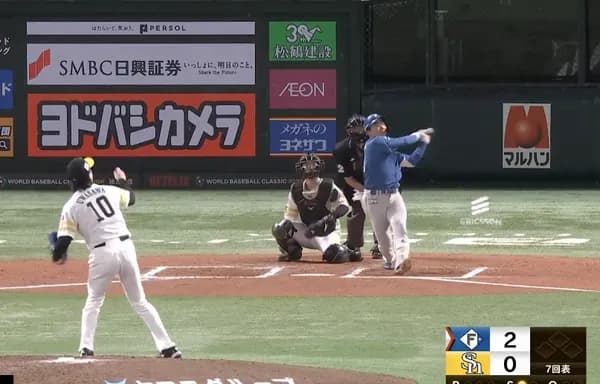 ドラ5ルーキーCS初アーチを打ってしまうwwwwww