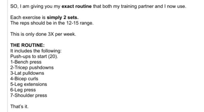 【画像】エプスタインの筋トレメニュー、発掘されてしまう