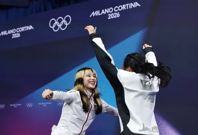 【朗報】フィギュアスケート金メダルアリサ・リウちゃん🇺🇸、中井亜美を祝福してしまう