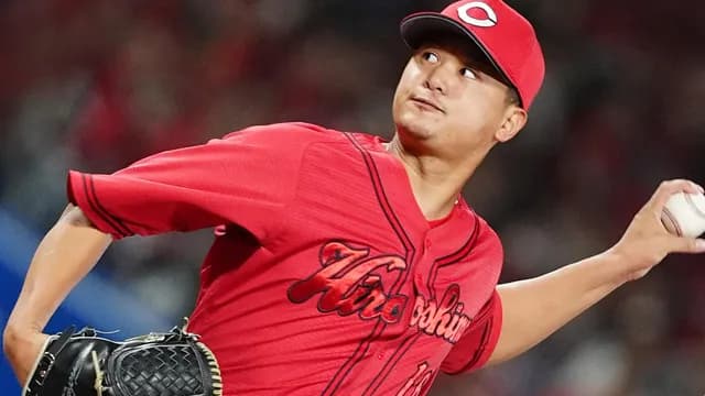 カープ森翔平(投手)が柵越えホームラン!高太一ら投手陣が柵越え連発!!