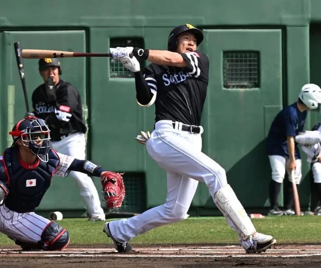 【悲報】SB柳田悠岐さん初実戦DHで2打席立っただけで故障離脱