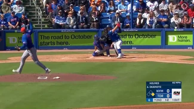 【朗報】岡本和真、オープン戦でメジャー第一号ホームラン!!!!!!!!