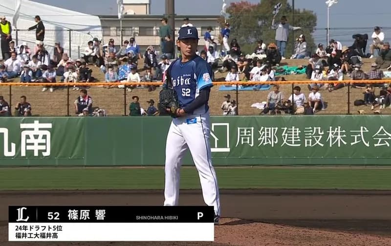 開幕ローテあるぞ!西武・篠原響が圧巻の2回完全投球!