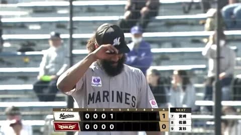 先発ジャクソン、4イニングを69球ノーヒットピッチング!