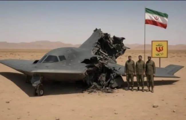 【悲報】イランさん、B2爆撃機を撃墜したとして画像を公開