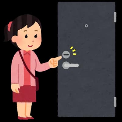 わい「鍵閉めて家出るか」