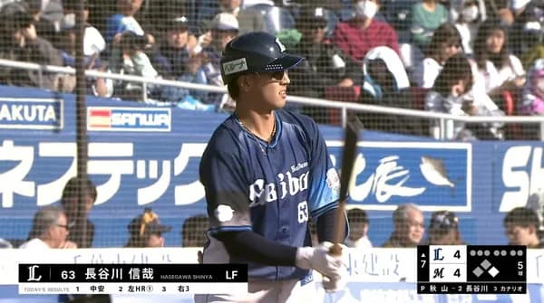 西武・長谷川信哉、サイクル未遂の4安打1発!開幕スタメンへ猛アピール