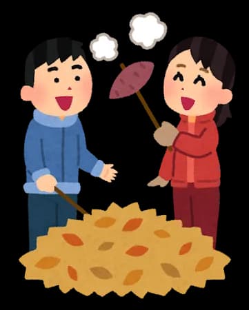 焚き火で焼き芋を作るプロいる?