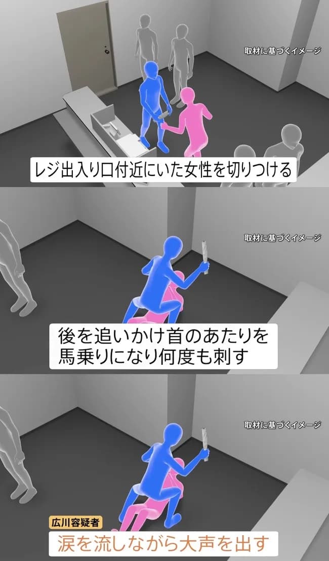 ポケモンセンター広川大起(26)、刺しながら涙を流し絶叫していたことが判明
