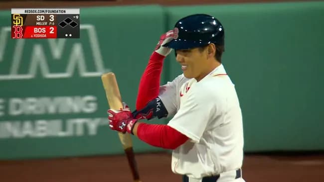 吉田正尚(2026) .000(9-0) 0本 0打点 出塁率.400 OPS.400←率直な感想