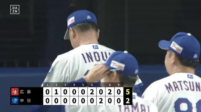 バンテリン中日 1勝6敗
