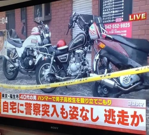 【朗報】爆音バイカスキッズさん、住宅街で騒いでたら無職(44)さんにハンマーで頭部を殴られるwwwwwwwwww