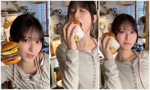【悲報】マックCMのアイドルさん、バーガー食べたフリがバレて翌日に完食動画を出されてしまうwwwwwwwwww